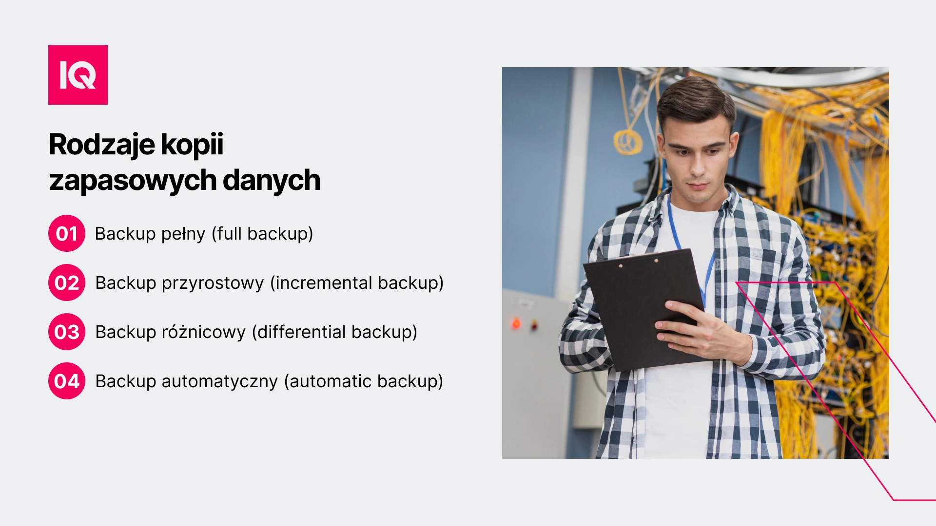 Rodzaje kopii zapasowych danych